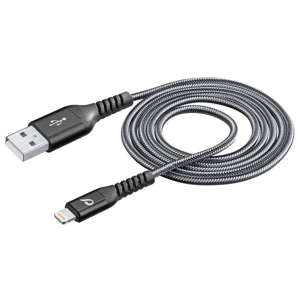 фото Кабель apple cellular line extreme usb/lightning 1м, black (tetracabmfi1mk)