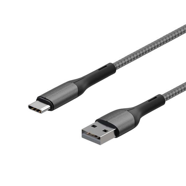 фото Кабель usb type-c interstep usb3.0 1,2м, dark grey