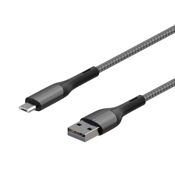 InterStep MicroUSB/USB2.0 0,2м, Dark Grey
