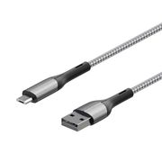 Изображение товара Кабель для сотового телефона InterStep MicroUSB/USB2.0 0,6м, Silver