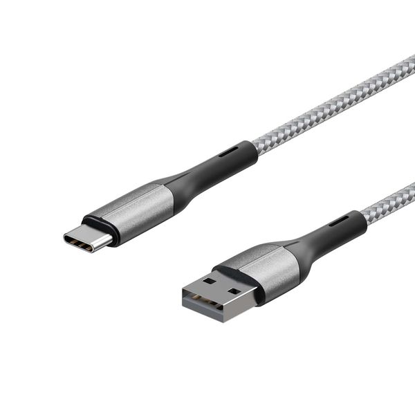 фото Кабель usb type-c interstep usb2.0 0,6м, silver