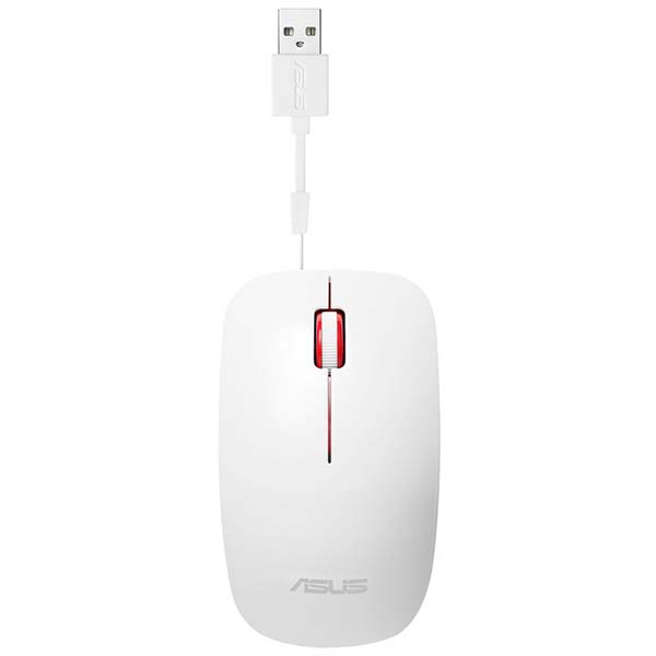 фото Мышь проводная asus ut300 white/red (90xb0460-bmu020)