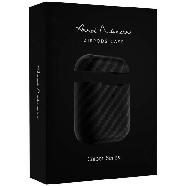Изображение товара Чехол для AirPods LYAMBDA ANNET MANCINI Сarbon Series Black Matte