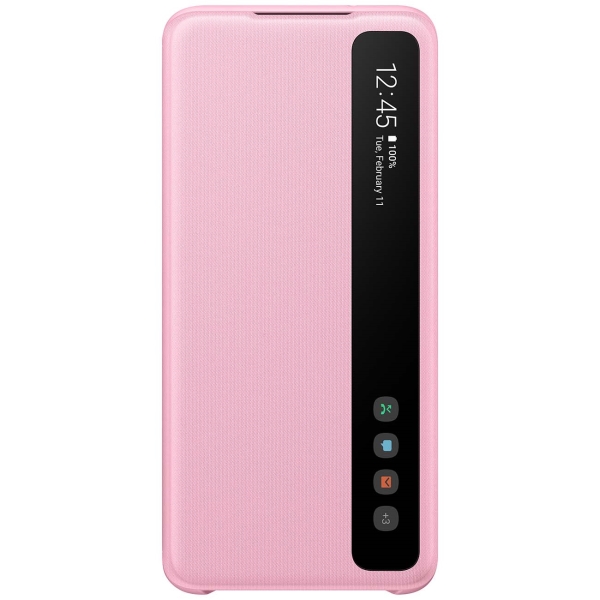 фото Чехол samsung smart clear view cover для galaxy s20, pink