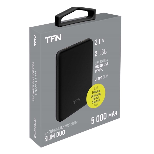 Внешний аккумулятор tfn 20000mah