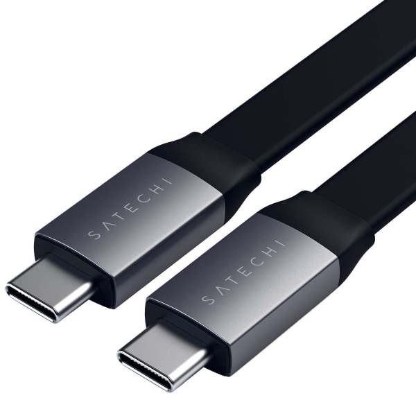 фото Кабель usb type-c satechi flat usb-c to usb-c (st-tccfc)