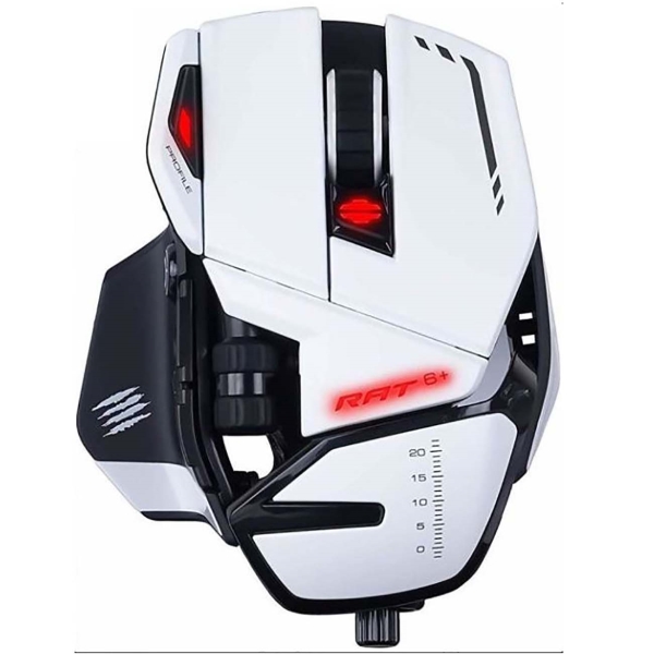 фото Игровая мышь mad catz r.a.t. 6+ white