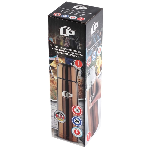 Изображение товара Термос LP Mercury 1л Pearl (80258)