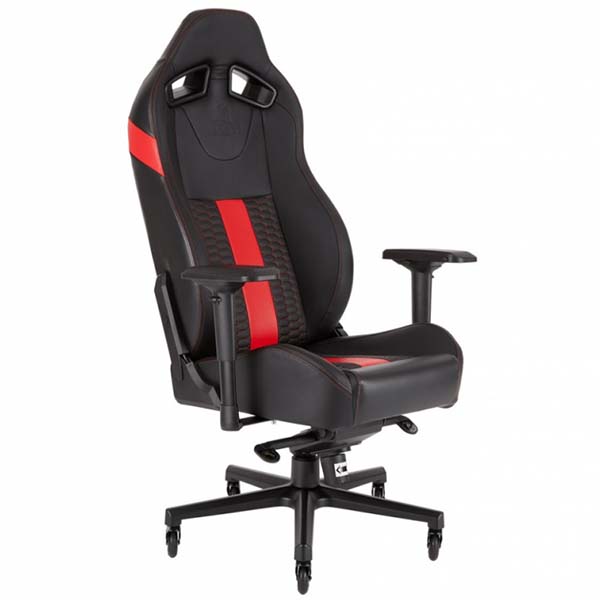 фото Кресло компьютерное игровое corsair gamingt2 road warrior black/red (cf-9010008-ww)