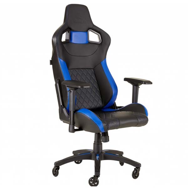 фото Кресло компьютерное игровое corsair gamingt1 race 2018 black/blue (cf-9010014-ww)