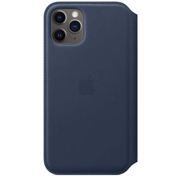 фото Чехол apple iphone 11 pro leather folio deep sea blue