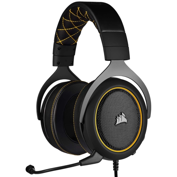 фото Игровые наушники corsair gaming hs60 pro surround yellow (ca-9011214-eu)