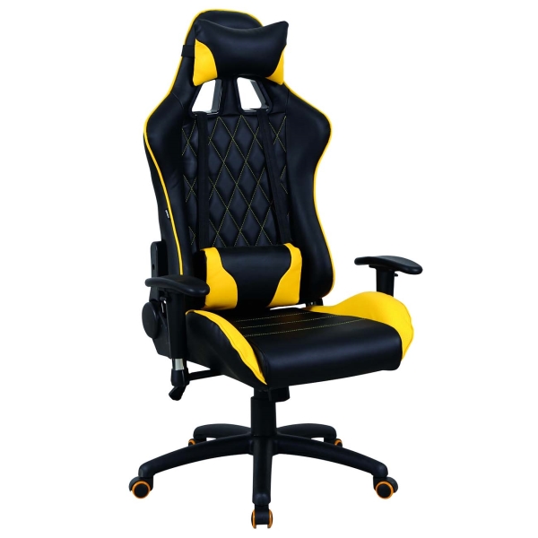 фото Кресло компьютерное brabix gt master gm-110 black/yellow (531927)