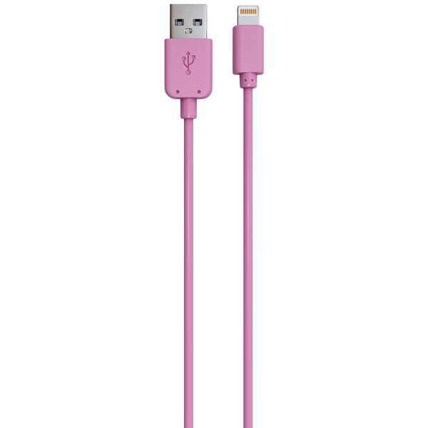 фото Кабель для ipod, iphone, ipad red line usb - 8-pin розовый