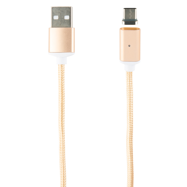 фото Кабель usb type-c red line usb - type-c, нейлон, золотой