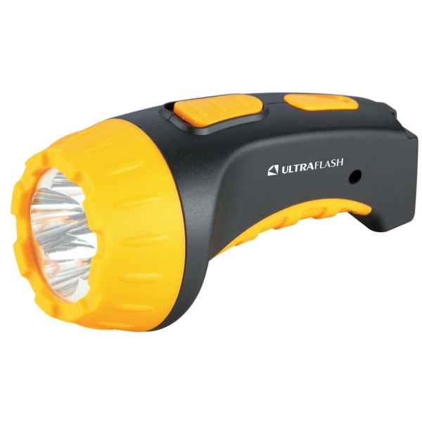 Фонарь бытовой Ultraflash LED3804 черный/желтый