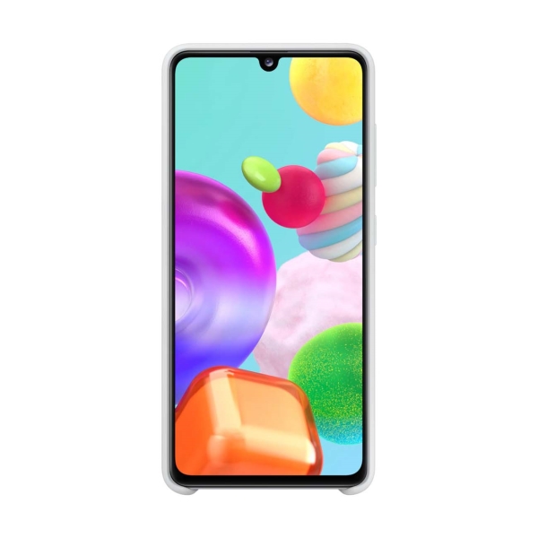 Изображение товара Чехол Samsung Silicone Cover A41 белый (EF-PA415TWEGRU)