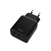 Изображение товара Сетевое зарядное устройство TFN Rapid+ 2xUSB 2.4A Black (TFN-WCRPD12W2UBK)