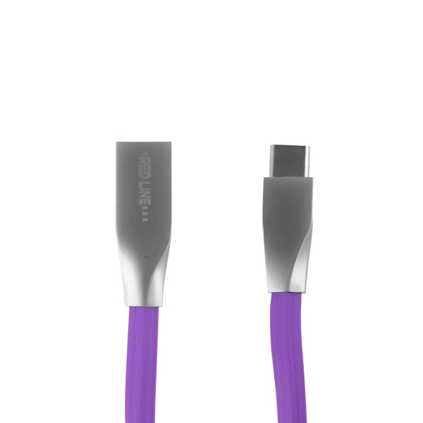 фото Кабель для смартфона red line smart high speed usb-a/c, purple (ут000011567)