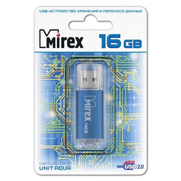 Купить Флеш-диск Mirex 16GB Unit Aqua (13600-FMUAQU16) в каталоге интернет магазина М.Видео по выгодной цене с доставкой, отзывы, фотографии - Москва