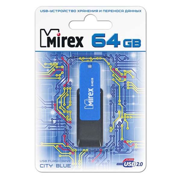 Купить Флеш-диск Mirex 64GB City Blue (13600-FMUCIB64) в каталоге интернет магазина М.Видео по выгодной цене с доставкой, отзывы, фотографии - г.Новосибирск