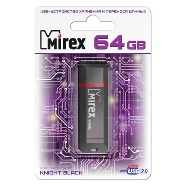 Купить Флеш-диск Mirex 64GB Knight Black (13600-FMUKNT64) в каталоге интернет магазина М.Видео по выгодной цене с доставкой, отзывы, фотографии - Воронеж