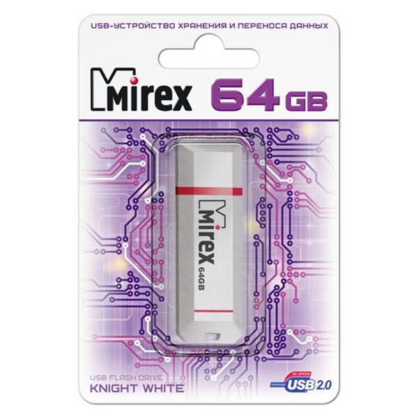 Купить Флеш-диск Mirex 64GB Knight White (13600-FMUKWH64) в каталоге интернет магазина М.Видео по выгодной цене с доставкой, отзывы, фотографии - г.Новосибирск