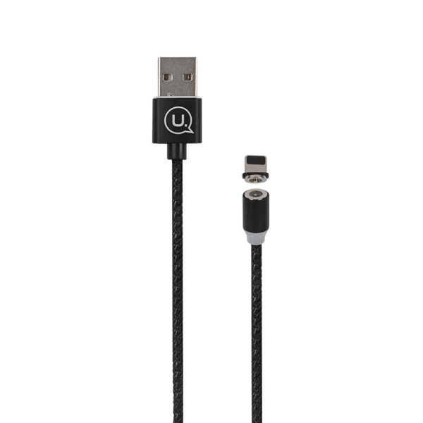 фото Кабель для смартфона usams sj292 usb-a/lightning, magn., black (ут000020217)