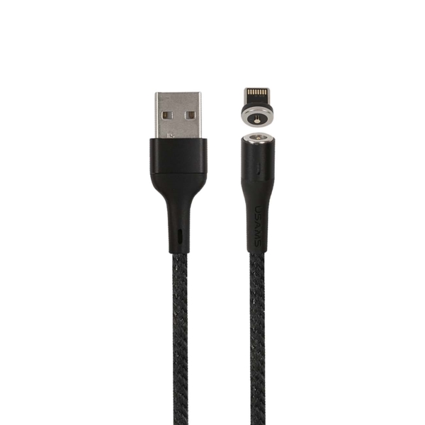 фото Кабель для смартфона usams sj333 usb-a/lightning, magn., black (ут000020305)