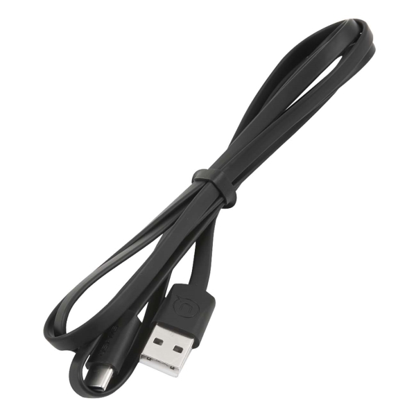 фото Кабель для смартфона usams u2 usb-a/c, плоский, black (ут000019984)