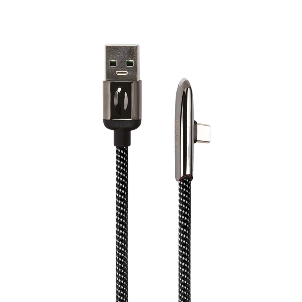 фото Кабель для смартфона usams u34 usb-a/c, с индик.боковой, black (ут000019976)