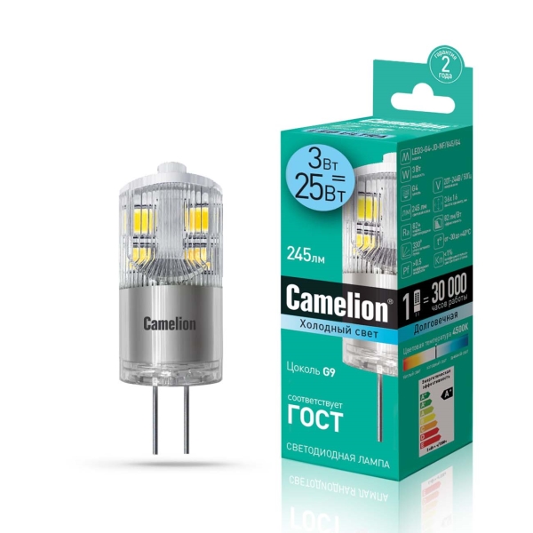 фото Лампа led camelion led3-g4-jd-nf/845/g4