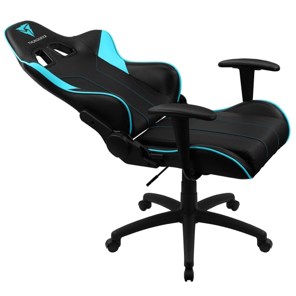 Кресло компьютерное игровое thunderx3 bc5 black cyan air - 87 фото