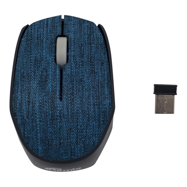 фото Мышь беспроводная ritmix rmw-611 blue fabric