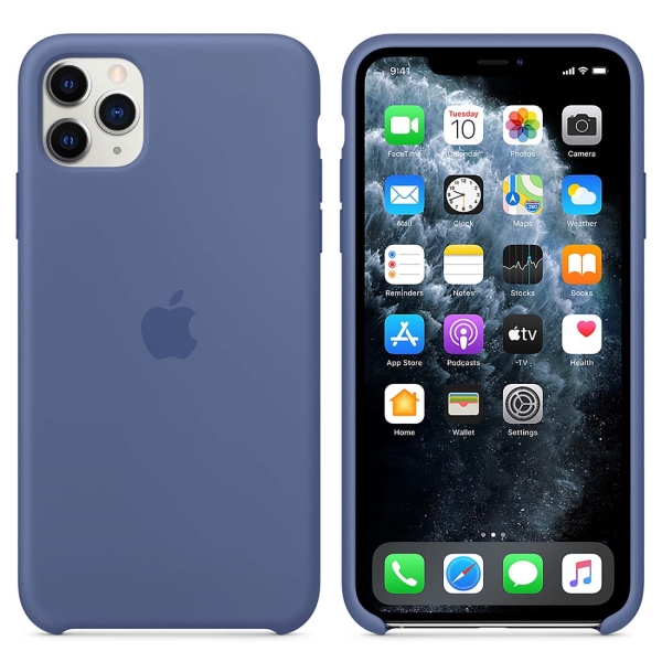 Изображение товара Чехол Apple iPhone 11 Pro Silicone Case Linen Blue MY172ZM/A