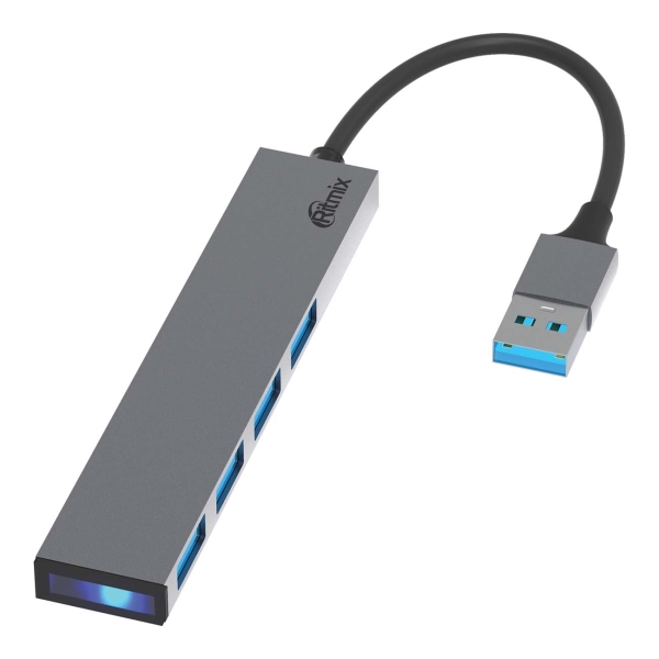 Разветвитель для компьютера Ritmix CR-4404 Metal металлик