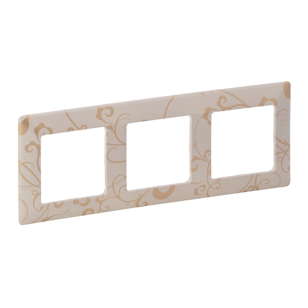 Изображение товара Рамка Legrand Valena LIFE Ампир бежевая 3-пост. (754113)