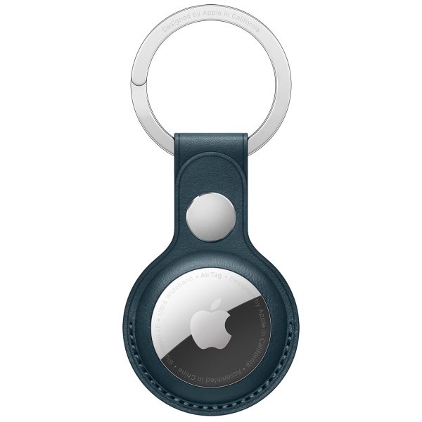 Apple для AirTag Leather Key Ring Baltic Blue (MHJ23ZM/A)