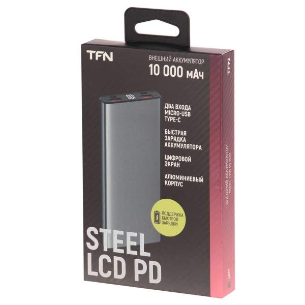 Внешний аккумулятор tfn steel lcd pd 10000. Внешний аккумулятор tfn steel lcd 10000 mah blue. Акб tfn 10000mah air power. Tfn active lcd 10000 мач (pb-229-bk). Tfn lcd 10000.
