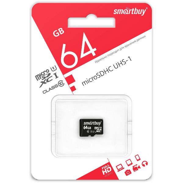 Smartbuy 64GB Class 10 UHS-1 (SB64GBSDCL10-00)