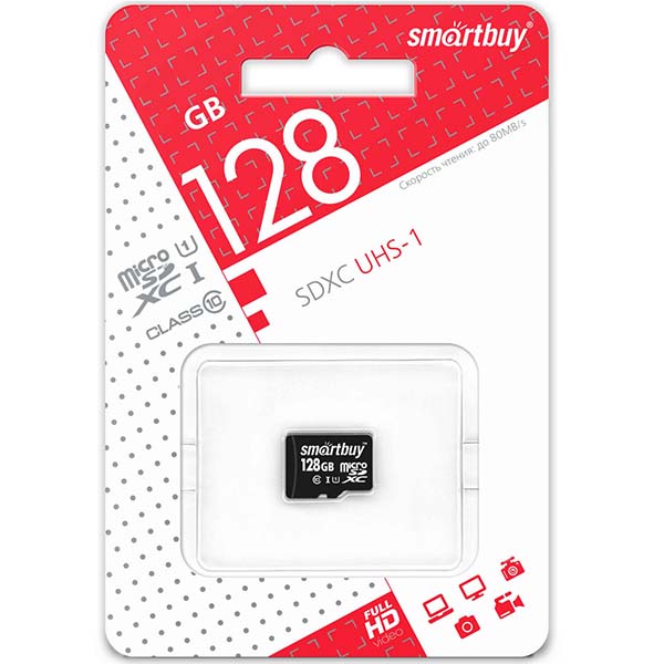 Smartbuy 128GB Class 10 UHS-1 (SB128GBSDCL10-00)