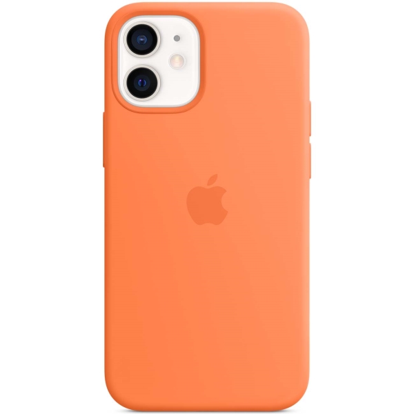 фото Чехол apple iphone 12 mini silicone magsafe kumquat