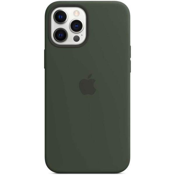 фото Чехол apple iphone 12 pro max silicone magsafe cypress green