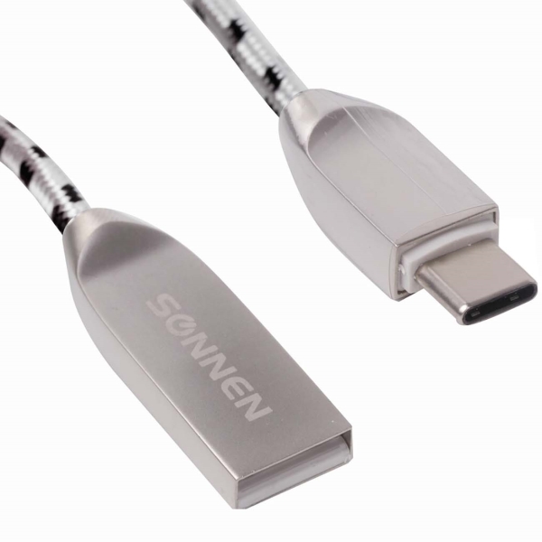 фото Кабель usb type-c sonnen usb 2.0-type-c premium 1м