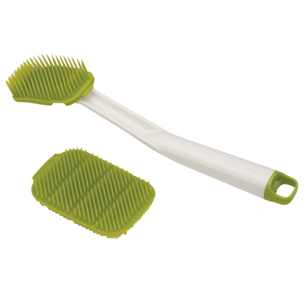 фото Щетка для мытья посуды joseph joseph cleantech white/green 85160