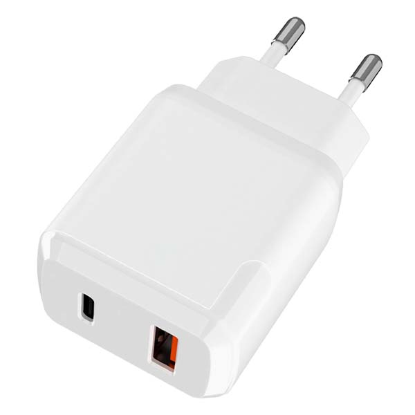 фото Сетевое зарядное устройство tfn x2 usb+type c qc+pd 18w белый