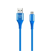 Изображение товара Кабель для сотового телефона Smartbuy microUSB 1м Blue (iK-12ERGbox)