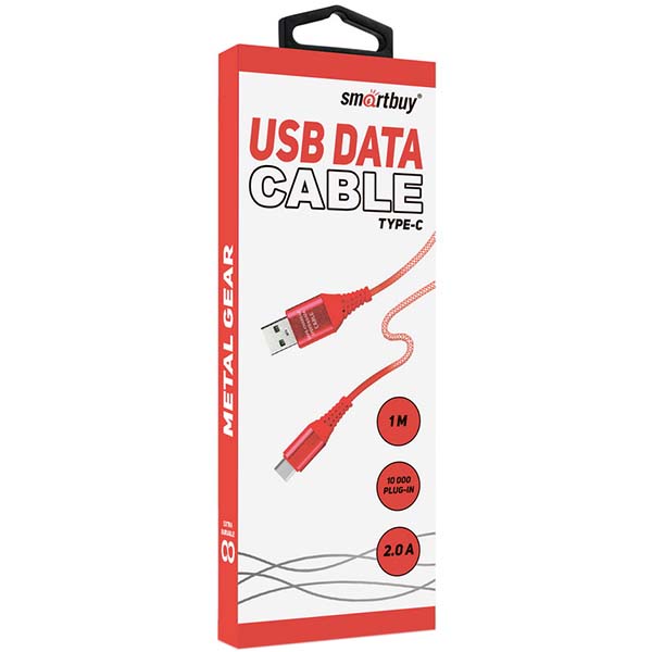 Изображение товара Кабель USB Type-C Smartbuy 1м White(iK-3112ERGbox)