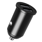 Изображение товара Автомобильное зарядное устройство TFN x2 RAPID 3.1А+microUSB черный