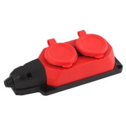 Изображение товара Колодка каучуковая ЭРА K-2e-RED-IP44